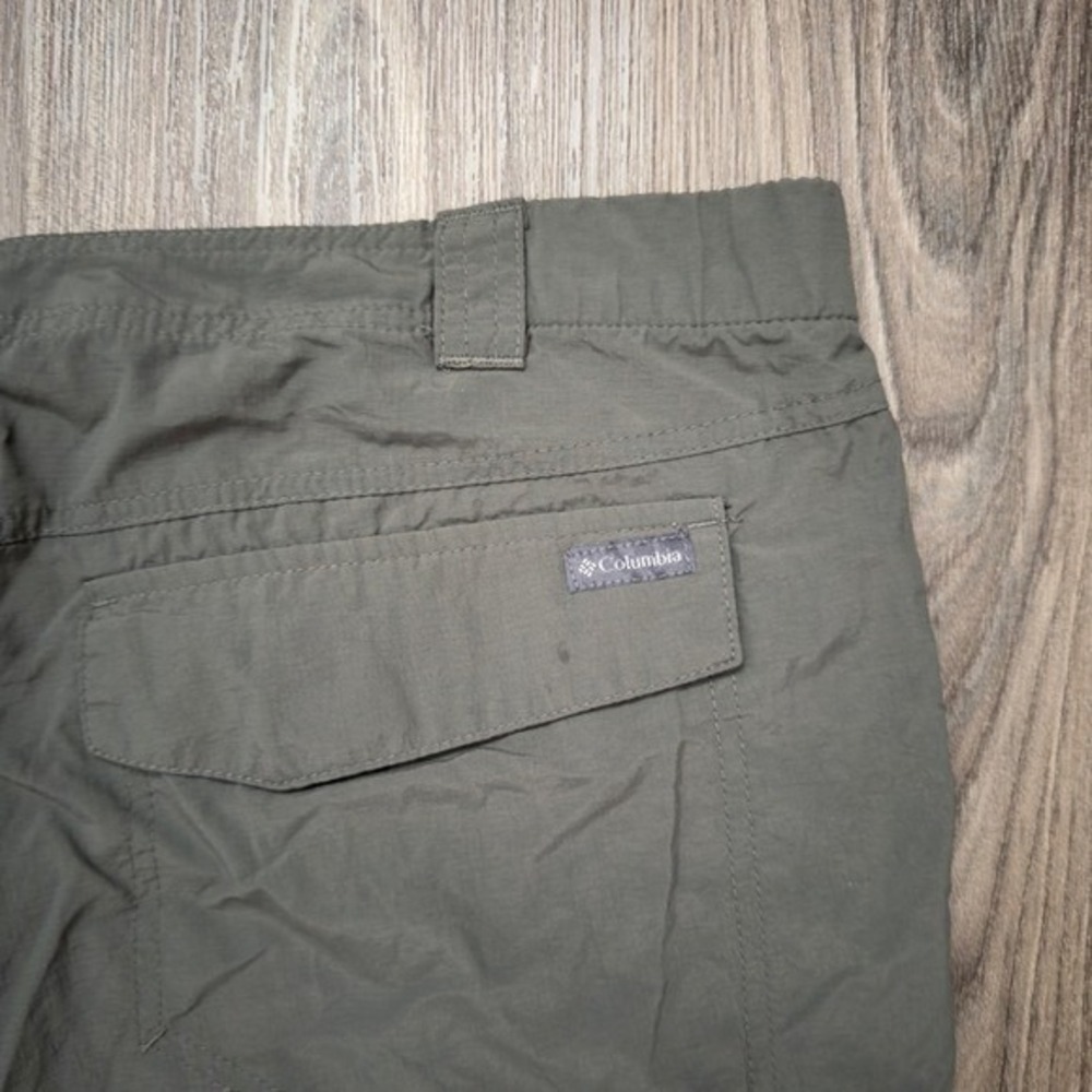Columbia Men's Convertible Cargo Pants Size 42x34 Olive Green Hiking Outdoor - Picture 3 of 9